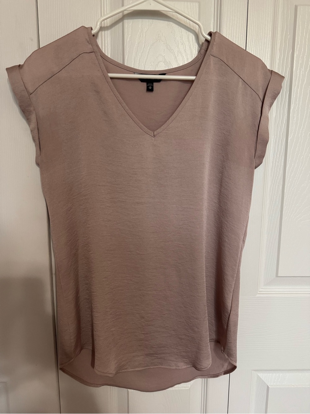 Express Mauve pink V-Neck Cap Sleeve Blouse - size XS